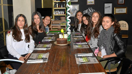 Foto | José Fernando Tangarife | LA PATRIA María Fernanda Gómez, Sofía Chica, Melisa Velásquez, Ana María Quiceno, Catalina Gira