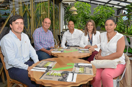 Marcelo Llano, Fernando Montoya, Julio César Pérez, Ángela Santa y Lina María Montoya.