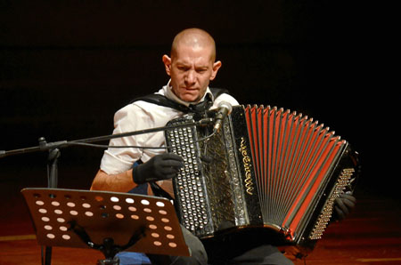 Gilles Puyfagès durante su presentación en Manizales.