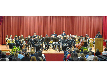 La Banda Sinfónica del Conservatorio Redentorista presentó el segundo CD Homenaje a los compositores Caldenses Vol 2. como recon