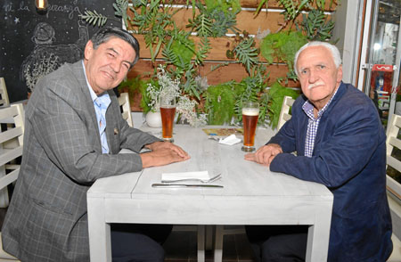 Álvaro Saldarriaga y Vicente Arango se reunieron en un almuerzo en el restaurante Grazia.