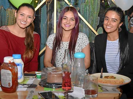 Tatiana Cardona, Eloísa Castillo y María del Pilar Aristizábal.