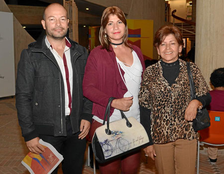 Juan Carlos Acevedo Ramos, Sandra Isabel Giraldo Zuluaga y Amparo López Franco.
