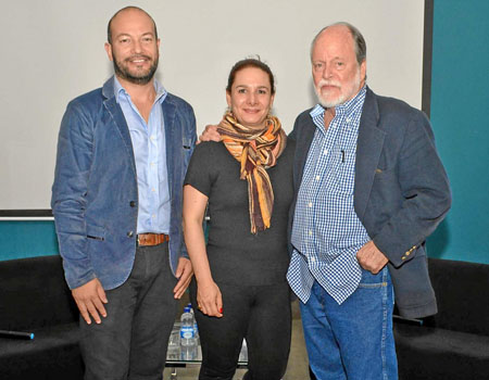Juan Carlos Acevedo Ramos, Paula Londoño Vallejo y Allen Josephs.