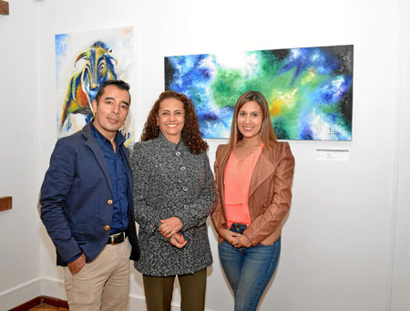 John Carmona Marín, Ana Magdalena Mejía y Valentina Pulecio.