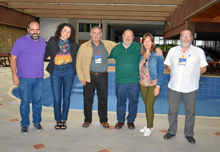 Mario Vega, de Tenerife; Adriana de Souza, de Brasil; Reinaldo Disla, de República Dominicana; Octavio Arbeláez, director del Fe