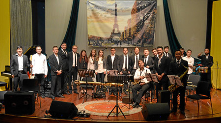 La agrupación Big Band con énfasis en jazz de la Universidad de Caldas.