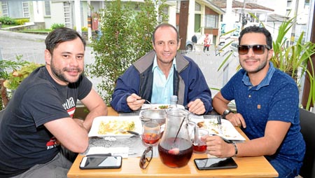 Julio Guerrero, Javier Grajales y Diego Jaramillo.
