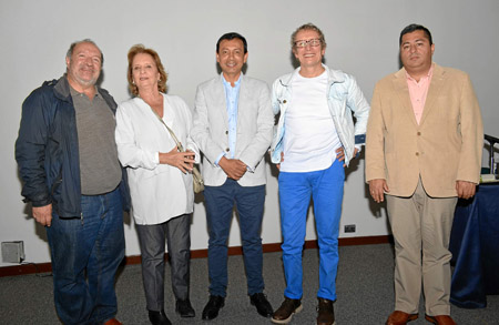 Octavio Arbeláez Tobón, Elvira Escobar de Restrepo, Lindon Alberto Chavarriaga Montoya, Fabio Rubiano y José Octavio Cardona Leó