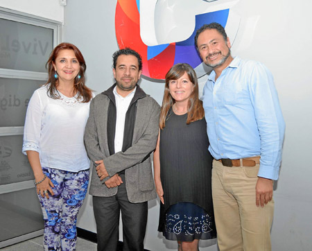 Elizabeth Ramírez, Andrés Felipe Betancourt, Liliana Villescas y Manuel Caro.