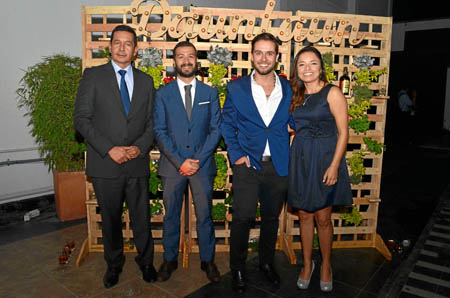 Miller Morales, Óscar Salazar, Diego Gutiérrez y Viviana Yepes.
