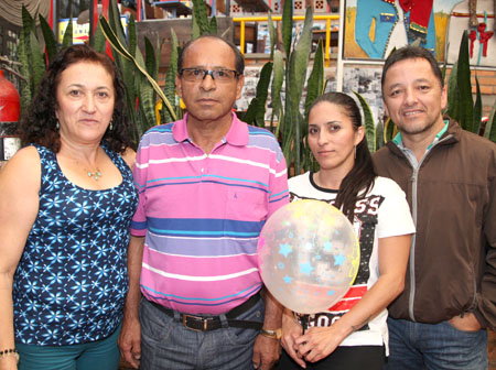Rosabel Giraldo Jaramillo, Ramiro Quiceno Posada, Claudia Quiceno Giraldo y Fernando Rocha Díaz.