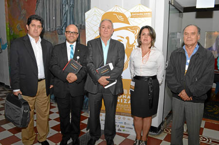 Diego Luis López Echeverri; Francisco González; Javier Antonio Mejía Ochoa, miembro del consejo directivo de Confamiliar Risaral