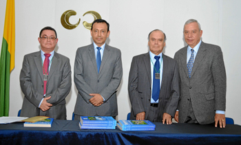 Ángel María Ocampo Cardona, Lindon Alberto Chavarriaga, Albeiro Valencia Llano y Carlos Arboleda González.