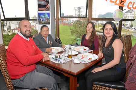 Freddy Sepúlveda, María Trinidad Aristizábal, Mariana Grajales y Leidy Johanna Hurtado.