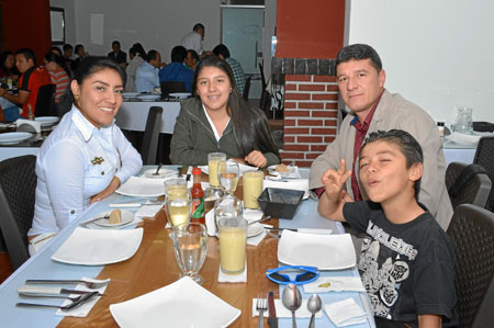 Diana Marcela Gutiérrez, María de los Ángeles Gómez Gutiérrez, Henry Gómez y Juan Martín Gómez Gutiérrez.