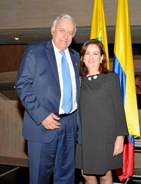 Luis Fernando Arboleda y su esposa, María Victoria Cortés de Arboleda.