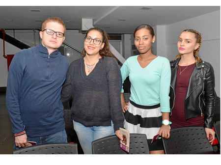 Jerónimo Salazar, piano; Diego Fernando Oyola, batería, y Cristhian Galindres y Miguel Ángel Lous, saxofones.