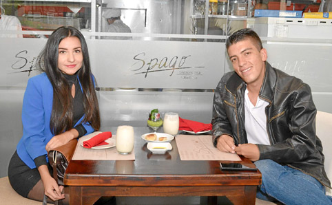 Marcela Rojas Muñoz y José Luis Giraldo Flórez se reunieron en un almuerzo en el restaurante Spago.