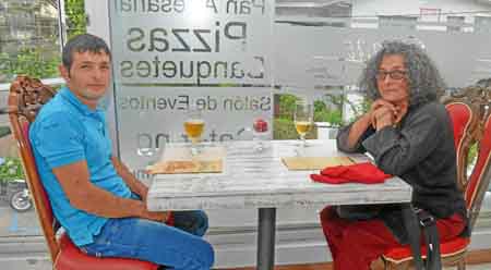 En el restaurante Spago se reunieron Alexánder Muñoz Gálvez y Luz Marina Cardona Taborda.