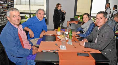 Camilo Uribe Salazar, Roberto Isaza Posada, Lorena Botero Toro y Alejandro Escobar Robledo.