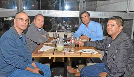 Sergio Arango Ferrer, Alfredo González Villegas, Luis Palacio Vásquez y Juan Carlos Melo Zapata.