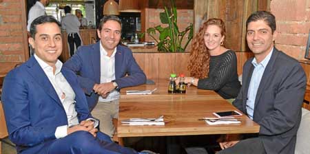 Federico Hoyos Salazar, Luis Felipe Arboleda Cortés, Natalia Yepes Jaramillo y Juan Camilo Quintero Medina.