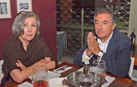 Luisa Fernanda Giraldo Zuluaga y Jorge Alberto Gutiérrez Jaramillo se reunieron en una comida en el restaurante Alto Pasti Tratt