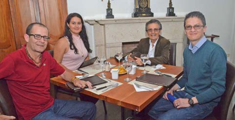 Foto | José Fernando Tangarife | LA PATRIA Martín Rodas, Sonia Patricia Nieto Aguirre, Héctor Ospina Serna y David Acosta Silva.