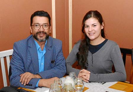 Carlos Arturo Gallego Marín y Manuela López Amézquita se reunieron en el restaurante Bistró Francés.