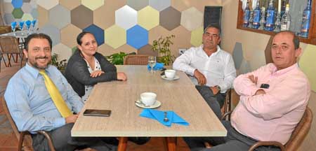 Carlos Mauricio Mendoza Acero, Natalia Castaño Díaz, Jorge Hernán Botero Restrepo y Juan Carlos Gómez Muñoz.