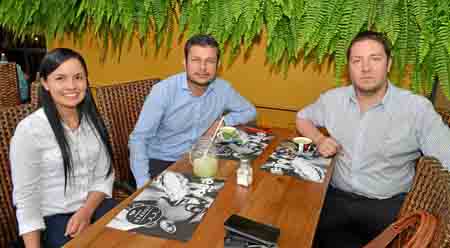 Alejandra Ávila Murillo, Wilmar Montes Cortés y Juan Camilo González Cadavid.