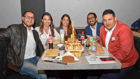 Andrés Felipe Taba Arroyave, Catalina Potes Muñoz, Mariana Grisales Muñoz, Alejandro Uribe Gallego y David Giraldo Rojas.