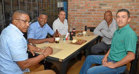 Faider Murillo Sánchez, secretario de Gobierno de Quibdó; Freyder Mosquera Lozana, abogado; Carlos Arturo Hernández Londoño, bom