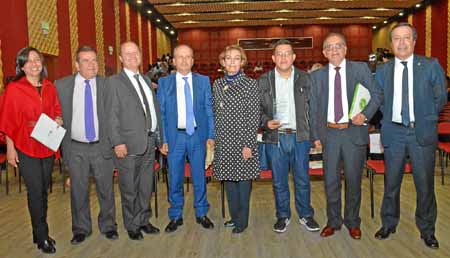 Denis Rincón Grajales; Leonardo Orozco Osorio; Guillermo Orlando Sierra Sierra, rector de la Universidad de Manizales; Fernando 
