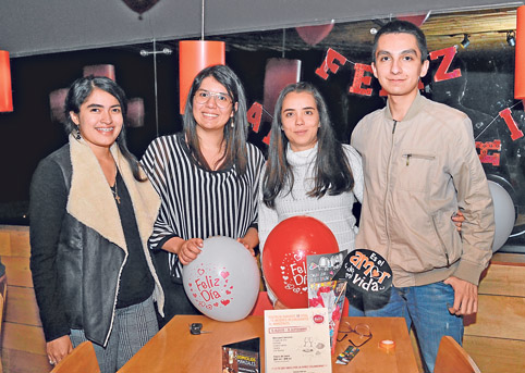 Alejandra Muñoz Gómez, María Fernanda Toro Torres, Susana Ocampo Arboleda y Daniel Carmona Giraldo.