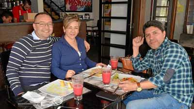 Juan Pablo Valencia Gómez, Sandra Peláez Arcila y Carlos Montenegro Mayo.