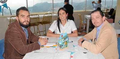 Andrés Ospina Noreña, Zoraida Morales Ramírez y Hernando Alarcón Orozco.