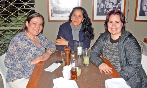 Gina Tauta Rua, Sandra Usma Giraldo y Ginny Guzmán Fajardo.