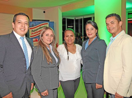 Juan Pablo López, Andrea Hurtado, Claudia Alexándra Herrera, Jackeline Soto y Jorge Diego Isaza. 