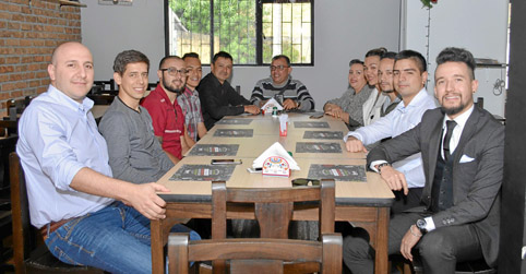 Foto | José Fernando Tangarife | LA PATRIA Fabio Torres, Dixon Cano Largo, Cristian Medina, Julián Hernández Osorio, Fabián Garc