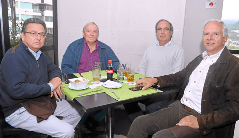 Juan Diego Aristizábal Muñoz, Rafael Arango Gutiérrez, Carlos Arturo Restrepo Jaramillo y Pedro José Delgado Gutiérrez.