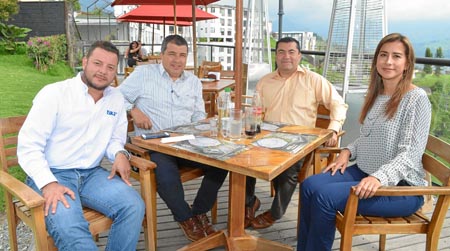Alejandro Sayin Núñez, Carlos Arturo Mejía Henao, Tomás Mendoza Caro y Claudia Marcela Escobar.