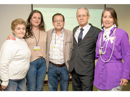 Ana Elsa López , Yolanda Acevedo, Jairo Morales, Guillermo Alzate y Margarita López.