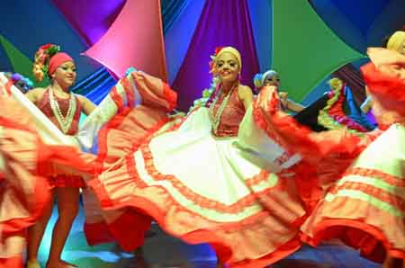 En la primera muestra se presentaron ritmos de la costa Atlántica, como bullerengue, mapalé, cumbia, gaita y porro.