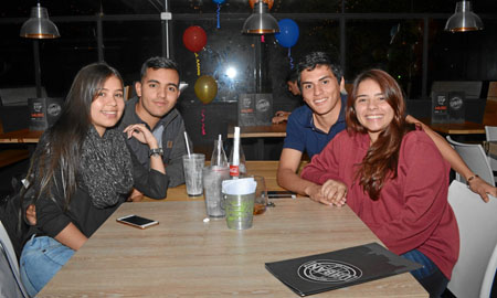 Valentina Rocha Herrera, Juan David Gutiérrez Palacio, Cristian Amaya Hernández y Valeria Agudelo Herrera.