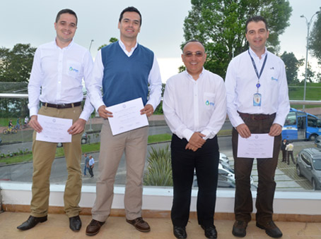 Marcel Rojas Builes, Julián Vélez Díez, Carlos Alberto Mazeneth Dávila y Andrés Villegas Gómez.