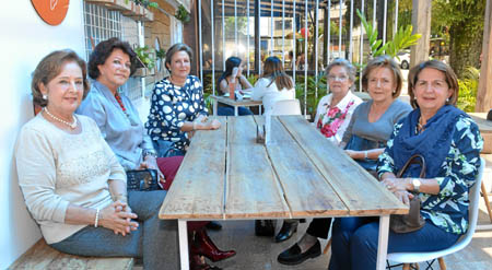 Luz Stella Jaramillo de Saravia, Julia Clemencia de Gutiérrez, Clarita Jaramillo de Rivas, Ana Lucía Gómez de Arango, María Leon