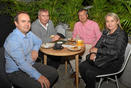 Julián Andrés Giraldo Montoya, Rubén Darío Giraldo Montoya, Faiver Montilla Campo y Carmen Elisa Giraldo Montoya.