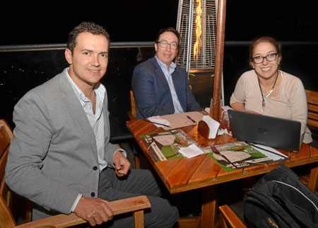 Santiago Isaza Arango, Felipe Barrera Osorio y María Camila Arango Isaza.